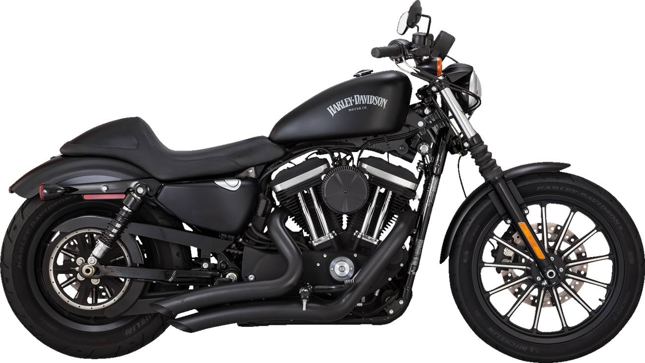 VANCE & HINES Big Radius Exhaust System - Black Iron  1200 /883 SuperLow /Forty-Eight   46367
