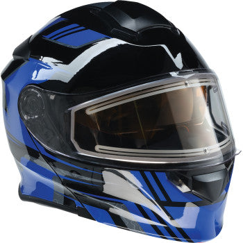 Z1R Solaris 2.0 Helmet - First Tracks - Electric - Dual Pane - Black/Blue - Medium 0120-0833