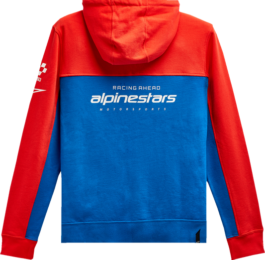 ALPINESTARS H Block Hoodie - Warm Red/Bright Blue - 2XL 12135107031712X