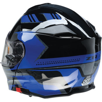Z1R Solaris 2.0 Helmet - First Tracks - Electric - Dual Pane - Black/Blue - XS 0120-0831