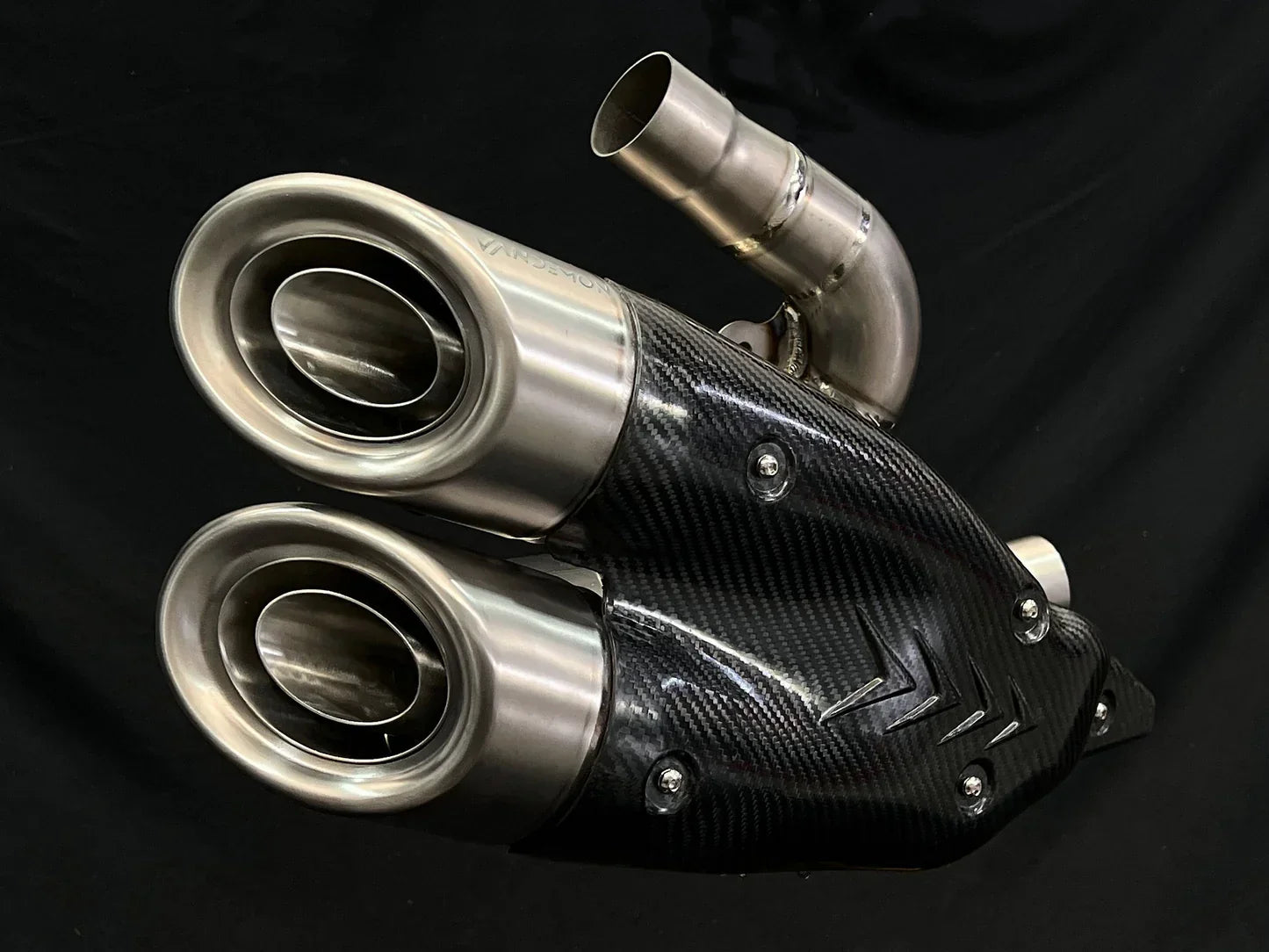 Vandemon  Ducati X Diavel & Diavel S 1260 2016 -2022 Bimodal Stealth Titanium Slip-On  DUCDVLTITANEXHWVA