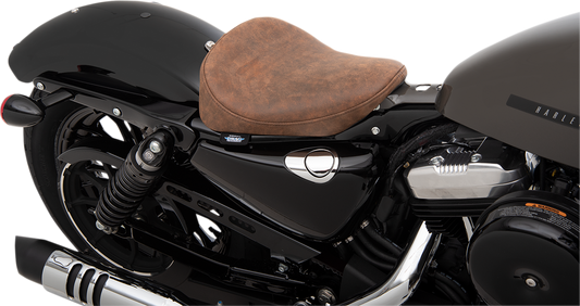DRAG SPECIALTIES Bobber Solo Seat - Brown - Distressed - '10-'22 XL 0804-0742