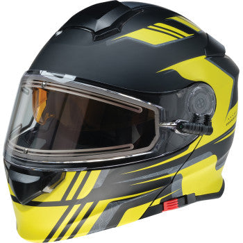 Z1R Solaris 2.0 Helmet - First Tracks - Electric - Dual Pane - Black/Hi-Viz - XL 0120-0841