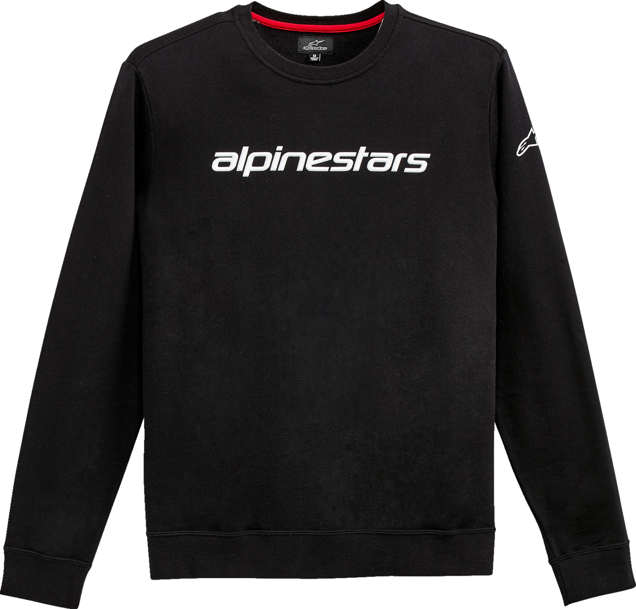 IN STOCK ALPINESTARS Linear Crew Fleece - Black/White - XL 1212513241020XL