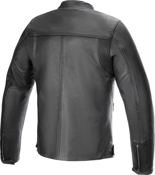 ALPINESTARS Blacktrack Leather Jacket - Black - 2XL 3103824-1100-2X