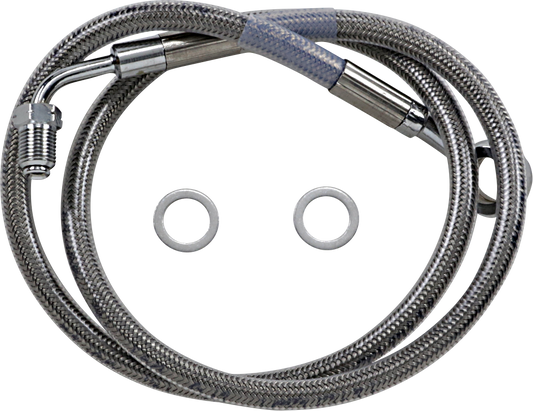DRAG SPECIALTIES Brake Line - +10" - Stainless Steel - '18-'22 Softail 618631-10
