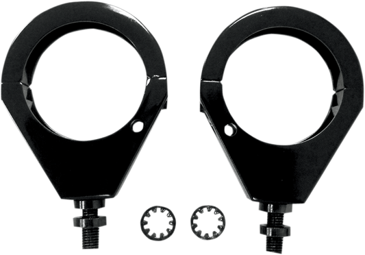 DRAG SPECIALTIES Turn Signal - Clamp - 49mm - Black 76673B