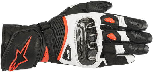 ALPINESTARS Stella SP-1 V2 Gloves - Black/White/Fluo Red - Small 3518119-1231-S