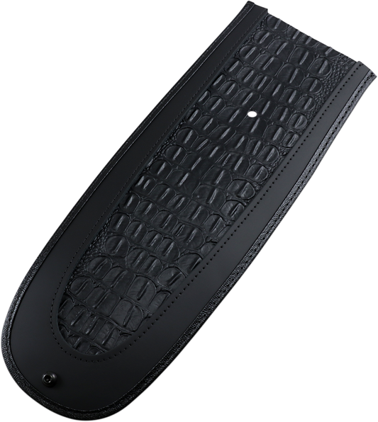 DRAG SPECIALTIES Fender Skin - Embossed Faux Gator Leather Center 1405-0136