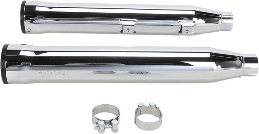 COBRA 3" RPT Mufflers for '07-'17 Softail - Chrome 6053