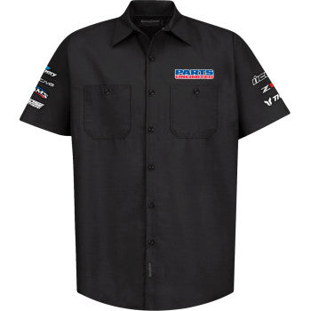 THROTTLE THREADS Parts Unlimited House 25 Shirt - Black - XL PSU38ST24BKXR