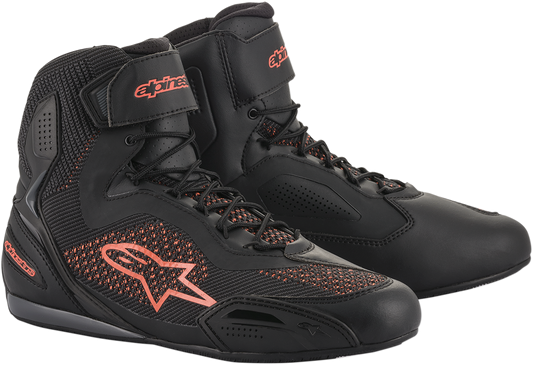ALPINESTARS Faster-3 Rideknit® Shoes - Black/Red - US 7 251031910307