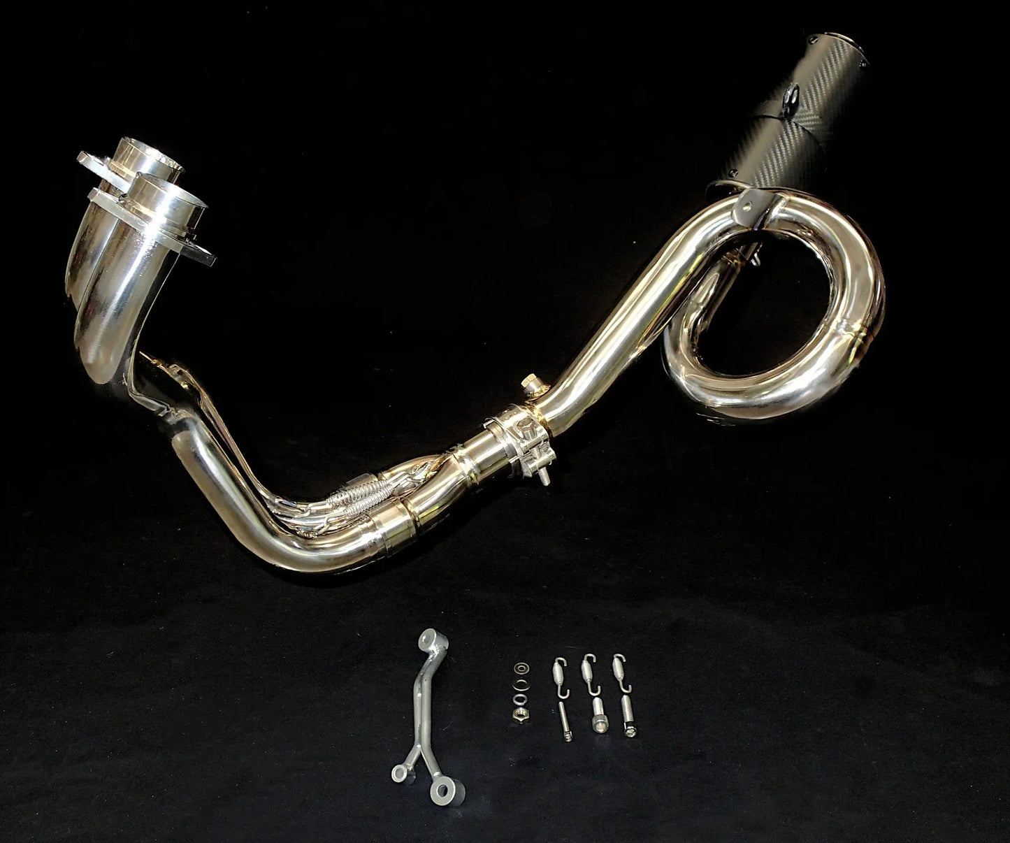Vandemon  Yamaha R7   2014-25 MT07 FZ07 XSR700 Tracer 700/GT Tracer 7/GT Titanium Exhaust System YAMAMT07EXHTICFB VA-80