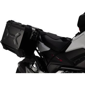SW-MOTECH TRAX ADV Aluminum Case System - Black - Honda NC750 '16-'20 KFT.01.699.70101/B