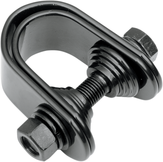 DRAG SPECIALTIES Mini Speedometer/Tachometer Clamp - For 1"/1.25" Tube - Gloss Black 21-6808A