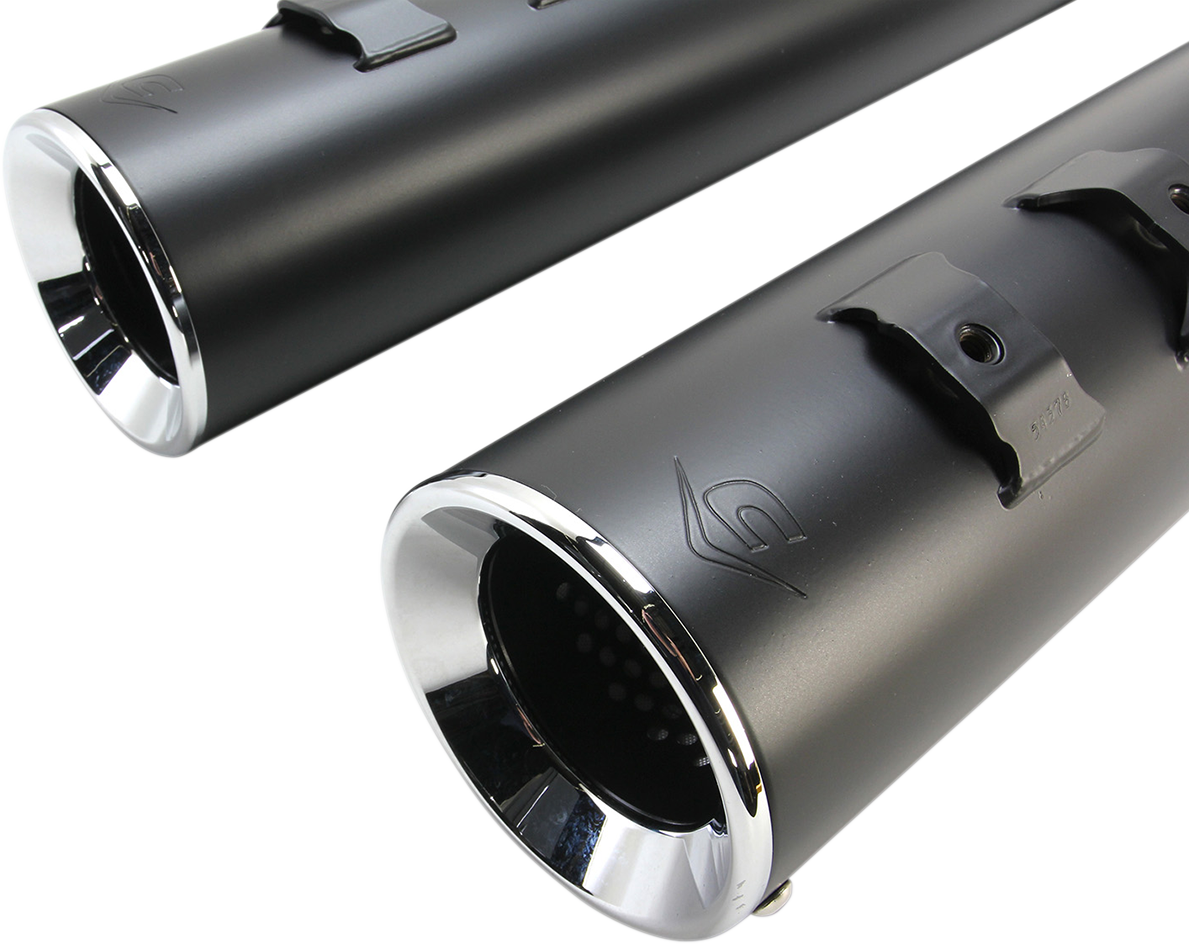 COBRA Power Flo Mufflers for FL 2017-2020 - Black 6214RB