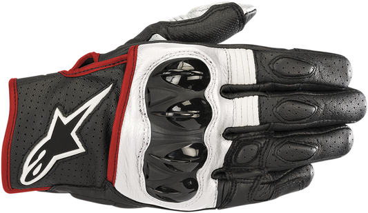 ALPINESTARS Celer V2 Gloves - Black/White/Fluo Red - 3XL 3567018-1231-3X