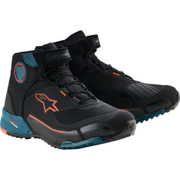 ALPINESTARS CR-X Drystar® Shoes - Black/Petrol/Orange - US 12 / EU 45.5 2611820-1649-12