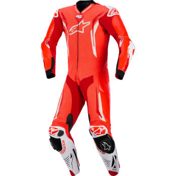 ALPINESTARS GP Tech v5 1-Piece Leather Suit - Red Fluo/Bright Red/White - US 42 / EU 52 3150226-3310-52