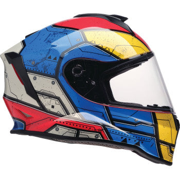 Z1R Youth Warrant 2.0 Helmet - Sentinel - Blue/Yellow - Large 0102-0294