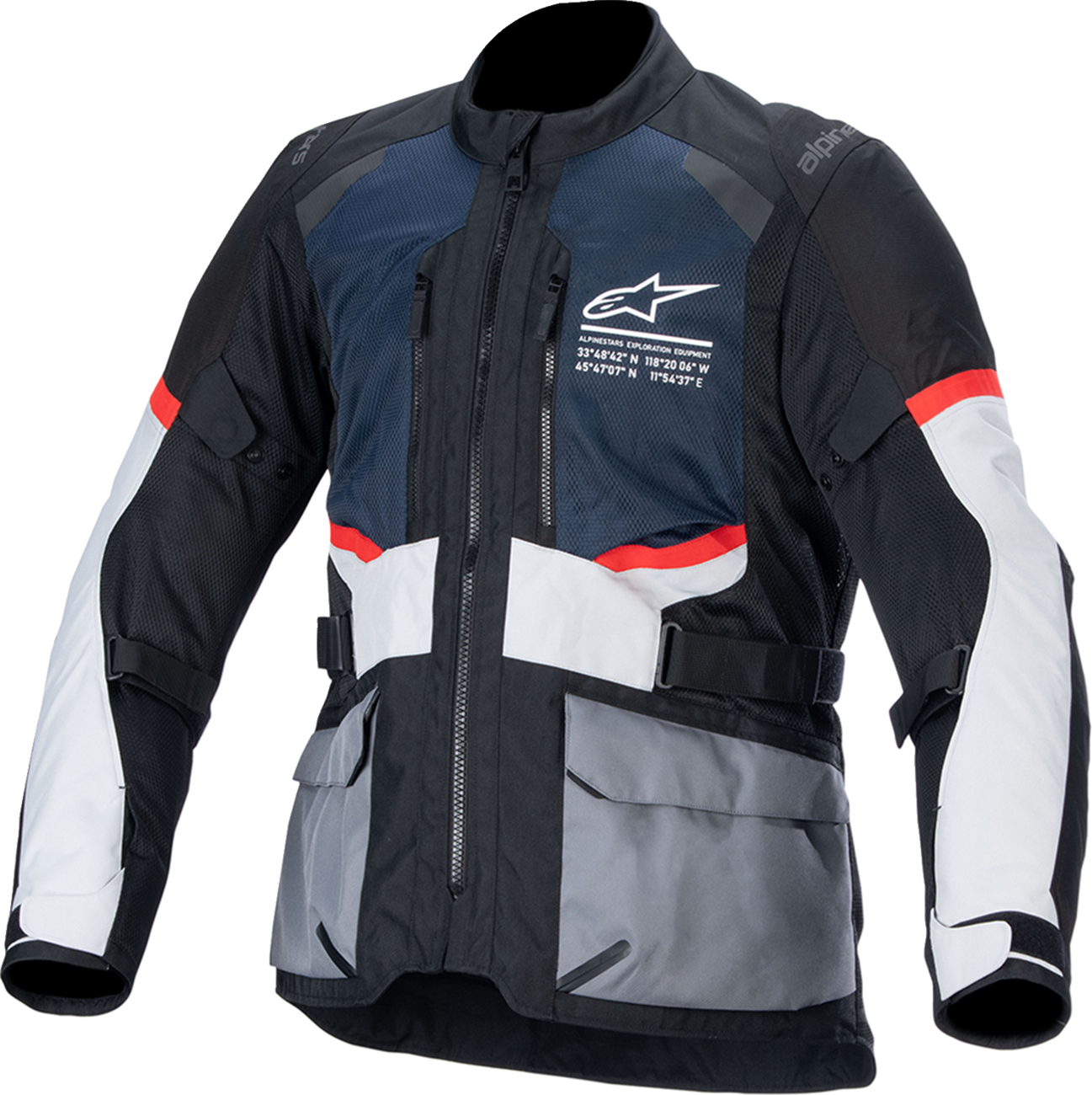ALPINESTARS Andes Air Drystar® Jacket - Deep Blue/Black/Ice Gray - 4XL 3207924-7029-4X