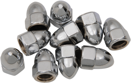 DRAG SPECIALTIES Nut - Acorn - Chrome - 3/8"-24 MPB108