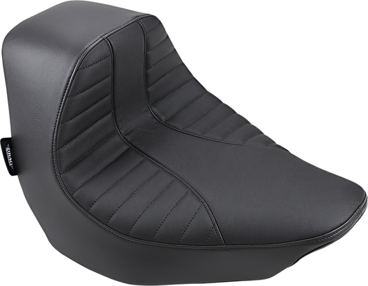 DRAG SPECIALTIES EZ-Solo Seat - Scorpion Stitch - Vinyl - FLFB/S '18-'22 ACT EZ-ON MOUNT STYLE 0802-1185