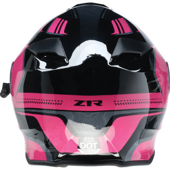Z1R Solaris 2.0 Helmet - First Tracks - Electric - Dual Pane - Black/Pink - Medium 0120-0845