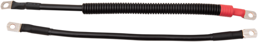 DRAG SPECIALTIES Black Battery Cable Set - '10-'13 XL ACT 6-GAUGE CABLES E25-0091B-D6