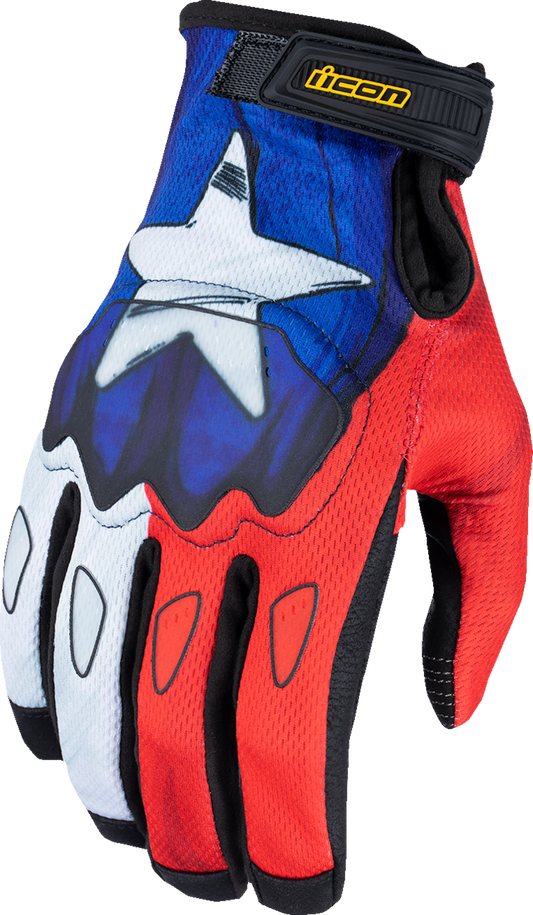 ICON Hooligan™ CE Tejas Libre Gloves - Blue - Large 3301-4718