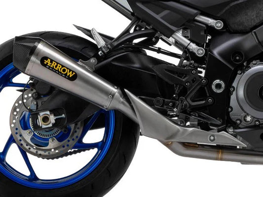 71938XK Arrow SX-Kone Slip-on Exhaust, Nichrome for Suzuki GSX-S1000 21 -24 /GX 2024