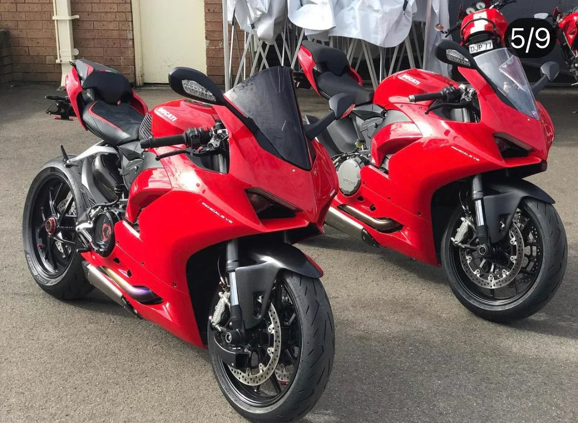 Vandemon Ducati V2 Panigale & Streetfighter Titanium Low Mount Exhaust System 2020-24 DUCV2TIEXHSBELA