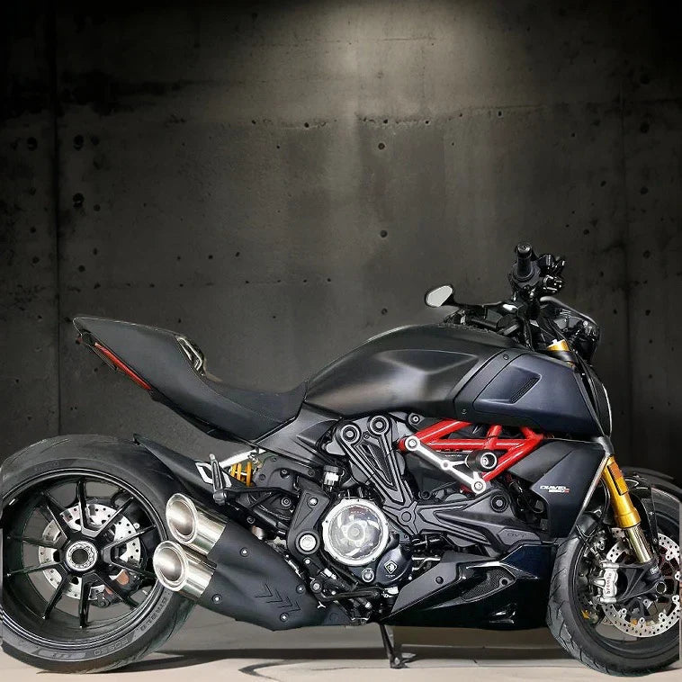 Vandemon  Ducati X Diavel & Diavel S 1260 2016 -2022 Bimodal Stealth Titanium Slip-On  DUCDVLTITANEXHWVA