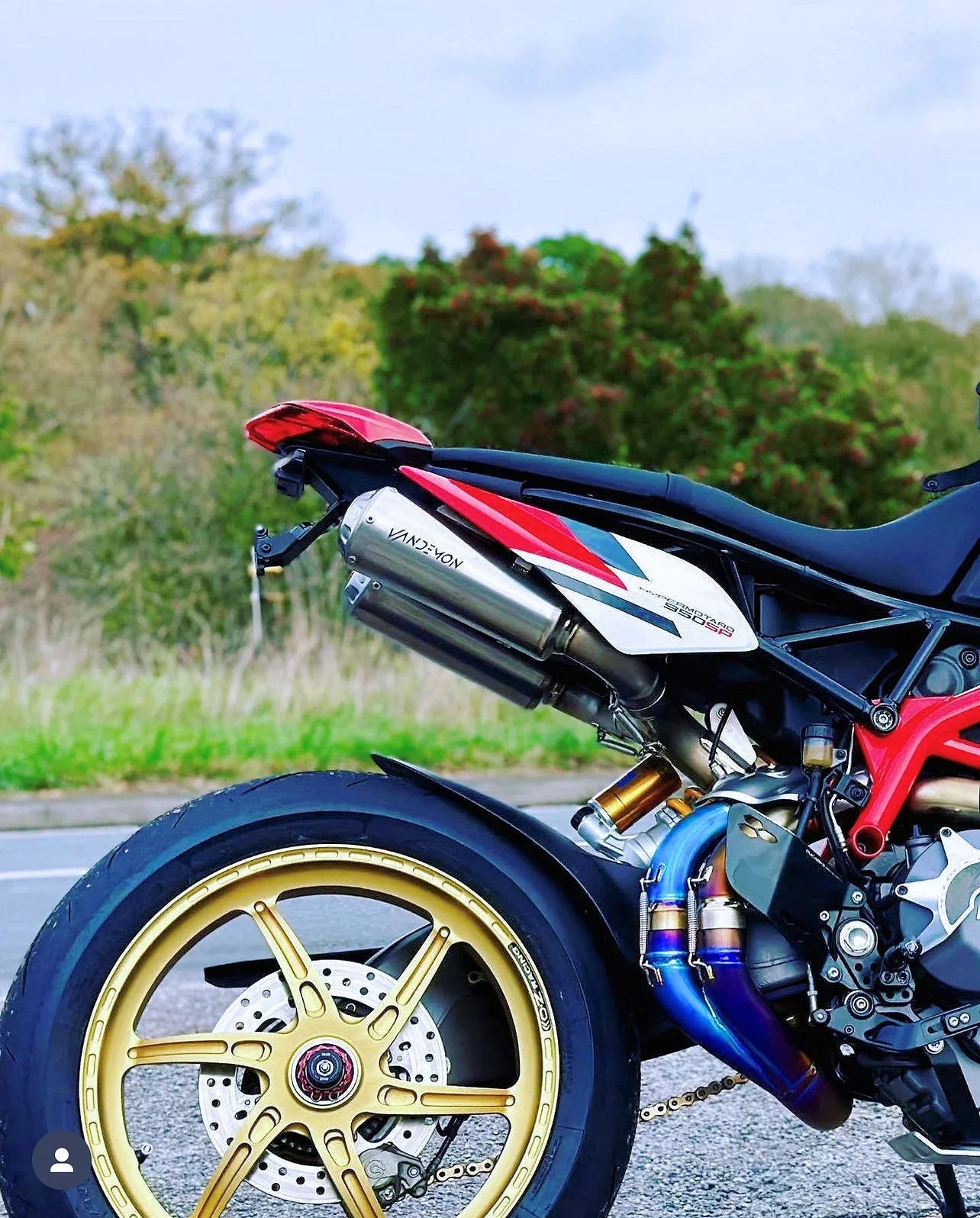 Vandemon Ducati Hypermotard 950 & 950SP Full Titanium Exhaust System 2019-2024 DUC950HYPMTIEXC-1