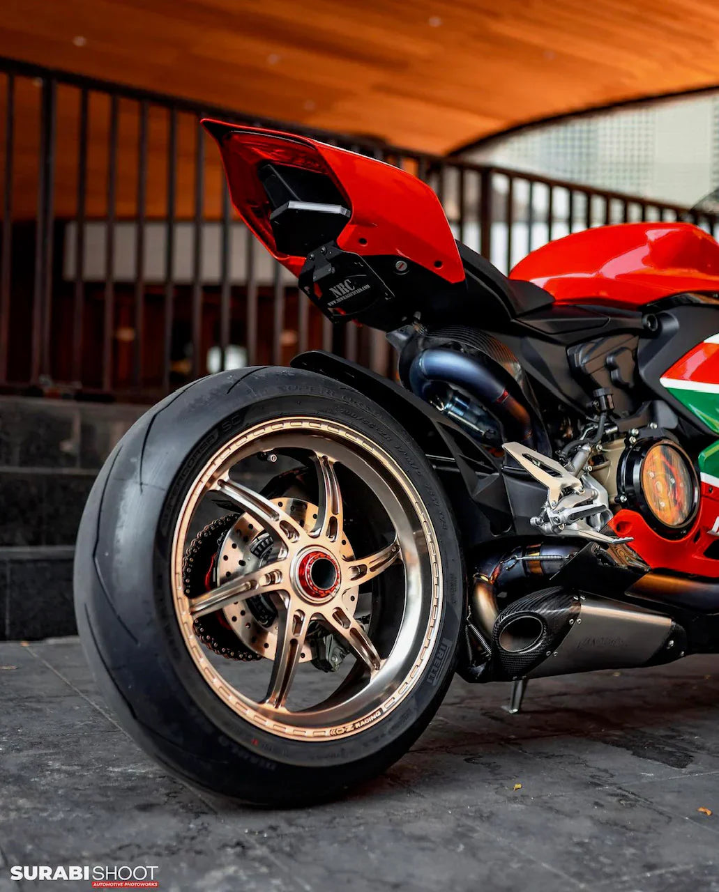Vandemon Ducati V2 Panigale & Streetfighter Titanium Low Mount Exhaust System 2020-24 DUCV2TIEXHSBELA