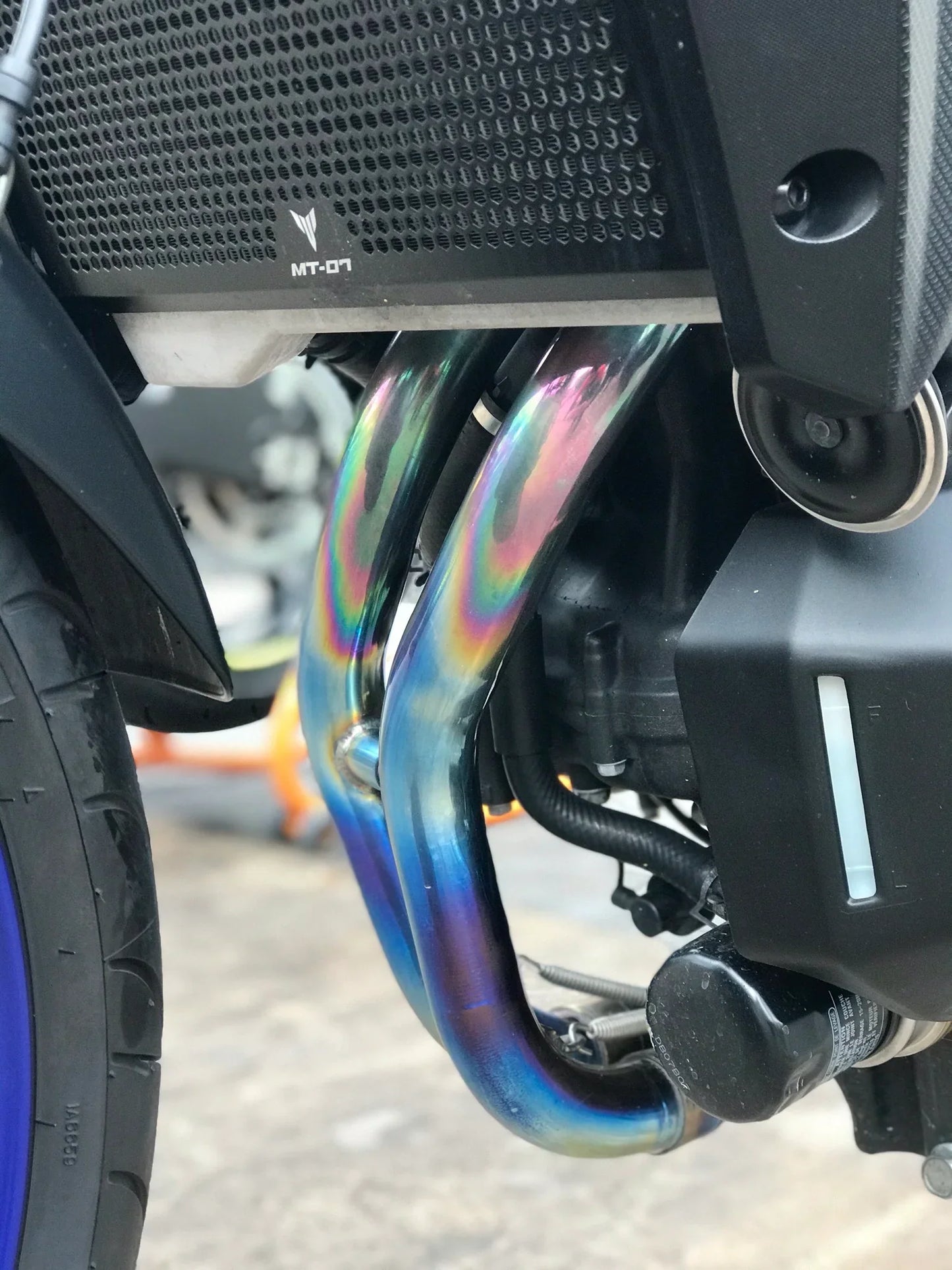 Vandemon  Yamaha MT07 FZ07 XSR700 Titanium Exhaust System 2025-2026 YAMAMT07EXHTITANB VA-173