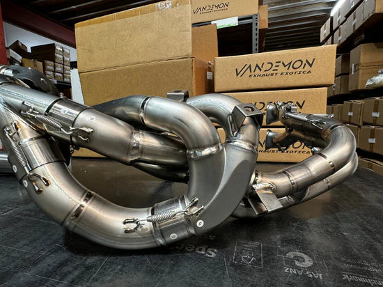 Vandemon Ducati Panigale V4,V4S,V4R & Streetfighter V4 2018-24 Titanium High Mount Exhaust System  DUCV4PANHMEXHMESA