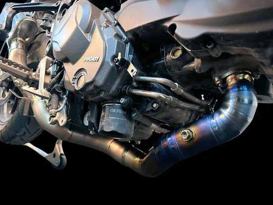 Vandemon Ducati Multistrada V2 950 Bimodal Stealth Titanium Exhaust System DUCV2MTSTIEXHWVA VA-115