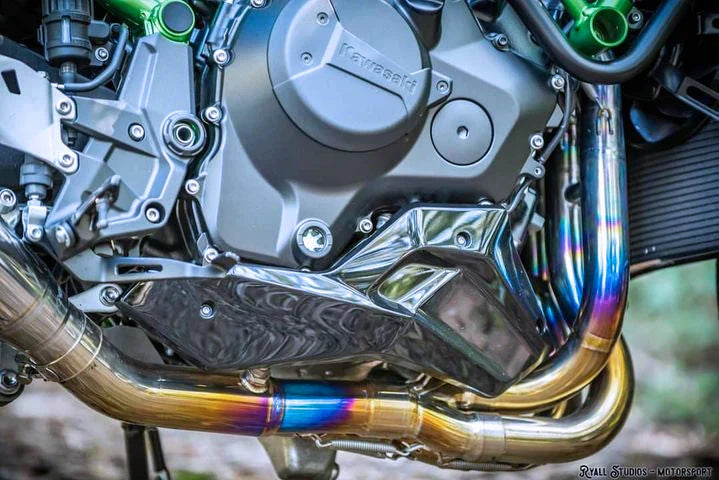 IN STOCK Vandemon Polished Titanium Exhaust System Ninja ZH2 2020-25 KAWAZH2TIEXHSYSPOLB VA-10
