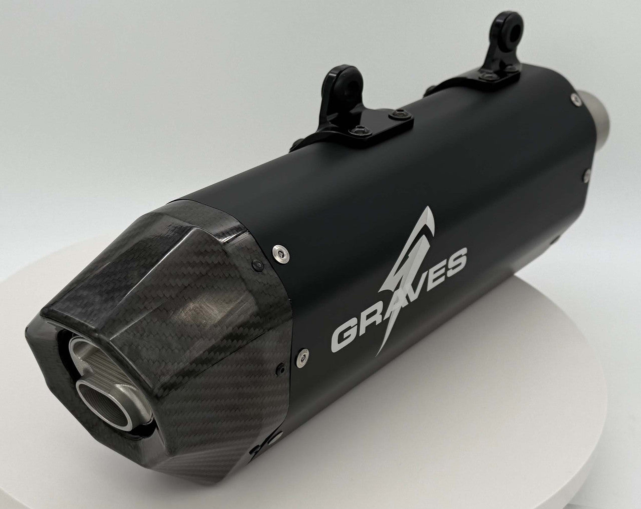 Grraves 2024 KTM  350/450/500 EXC-F, XCF-W, Six Days - Husqvarna - GasGas Multi Fitment DualSport Stainless Exhaust - Black EXK-24EXC-SOSAK