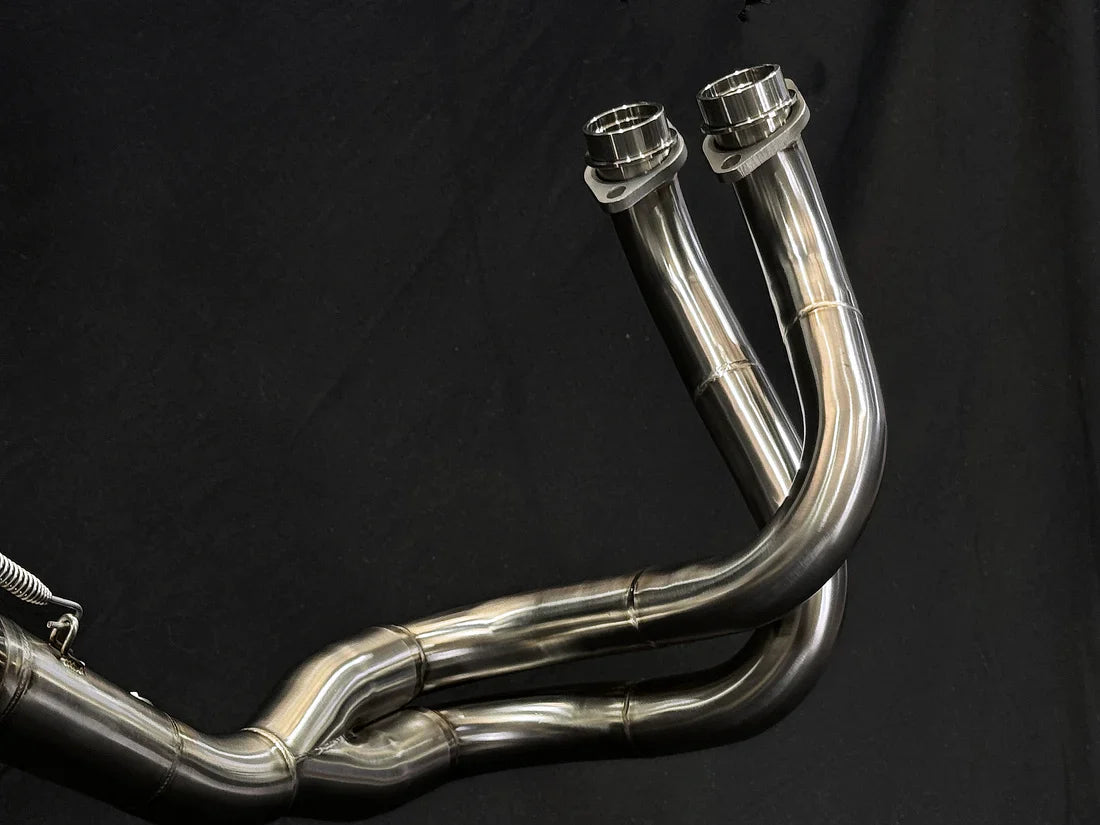 VANDEMON Kawasaki Z650 & Ninja 650 Vandemon Stainless Steel Exhaust System KAWANJA650SSBREXA VA-134