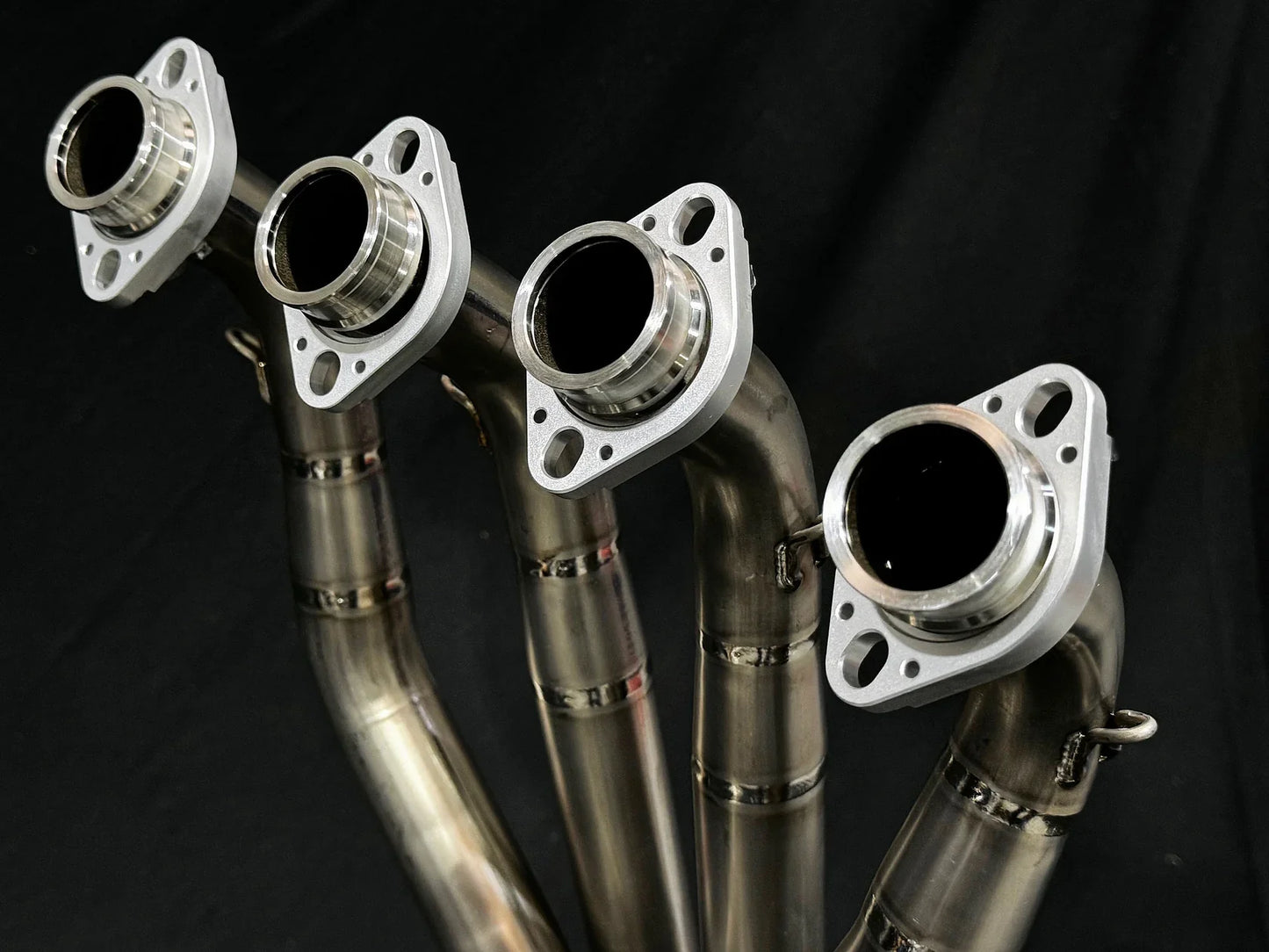 Vandemon  Kawasaki Z1000 Vandemon Dual Titanium Exhaust System with Carbon Fibre Mufflers KAWAZ10TIEXHTWINCFA VA-166