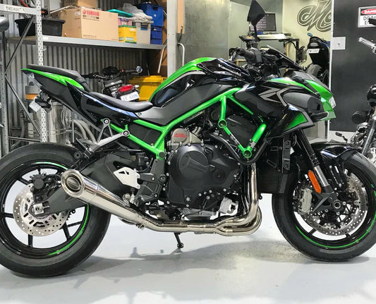 IN STOCK Vandemon Polished Titanium Exhaust System Ninja ZH2 2020-25 KAWAZH2TIEXHSYSPOLB VA-10