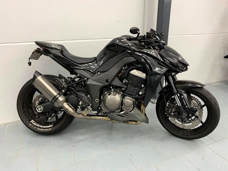 Vandemon  Kawasaki Z1000 & SX Vandemon Titanium Exhaust Single Titanium Muffler KAWAZ10TIEXHSYSB