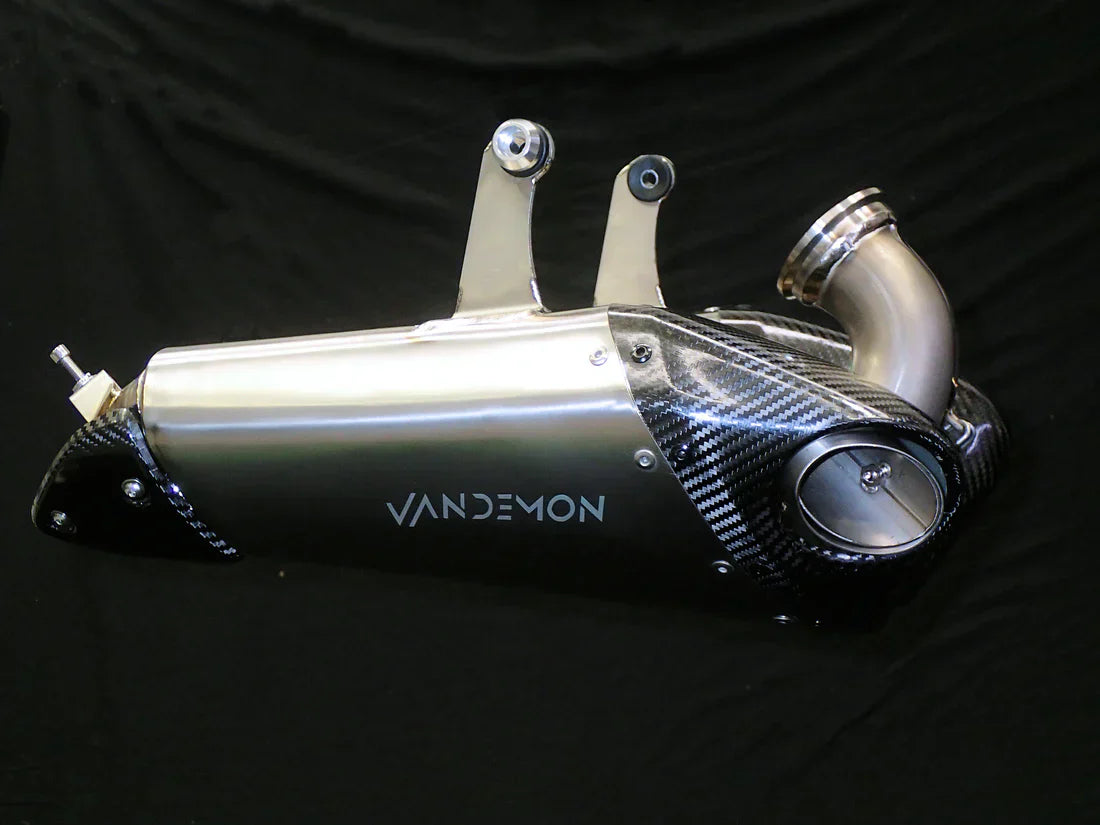 IN STOCK Vandemon  Titanium Belly Slip-On Ducati V2 Panigale & Streetfighter  2019-24 DUCV2TIMUFFBELA VA-17