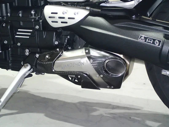 IN STOCK Vandemon Triumph Rocket 3R & GT 2500 2019-25 Titanium Bimodal Stealth Titanium Slip-On Mufflers TRIUMROCKET3O2MUFA VA-152