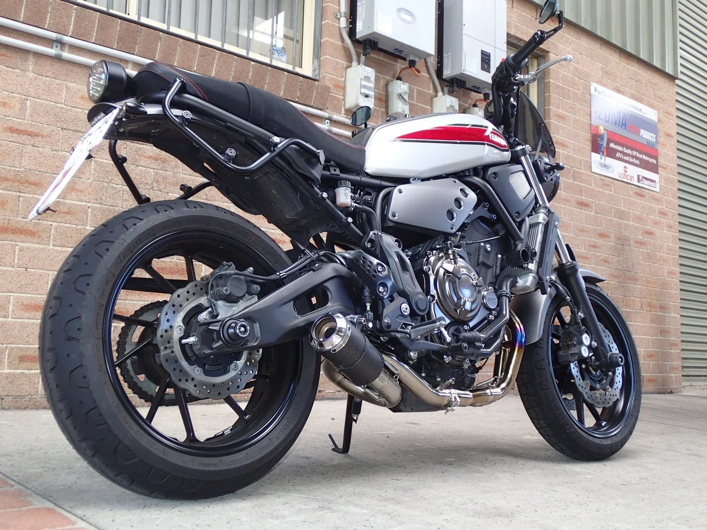 Vandemon  Yamaha R7   2014-25 MT07 FZ07 XSR700 Tracer 700/GT Tracer 7/GT Titanium Exhaust System YAMAMT07EXHTICFB VA-80