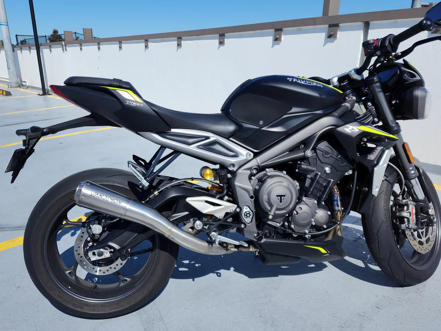 OPEN BOX Vandemon Triumph 765 S/R/RS Street Triple Full Titanium Exhaust 2020-2024  TRIUM765STTIEXA