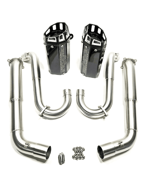 Empire industries  shorty dual exhaust G2 STYLE  yamaha raptor 700 06-14  EMP-RAP-700-G2