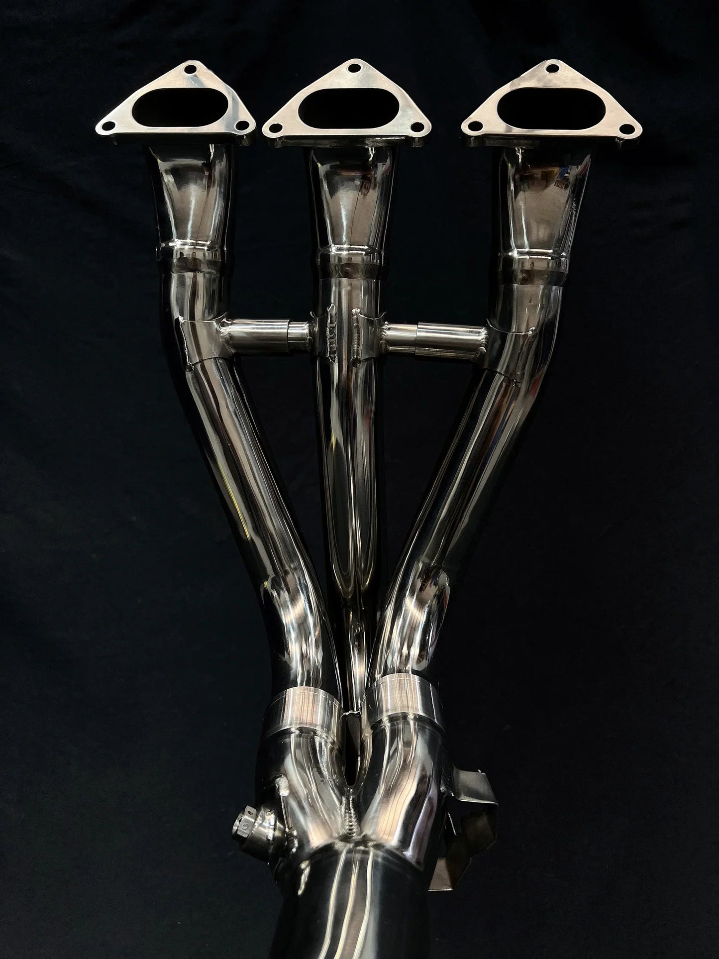 in stock Vandemon Triumph Speed Triple 1200 RS & RR 2021–2024  Titanium POLISHED Headers and Link Pipe  TRIUM120SPDHEADRB VA-156